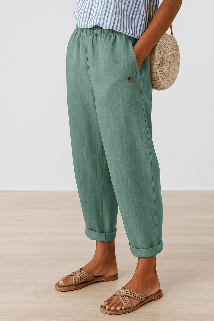 Valentina Casual Women's Trousers with Pockets