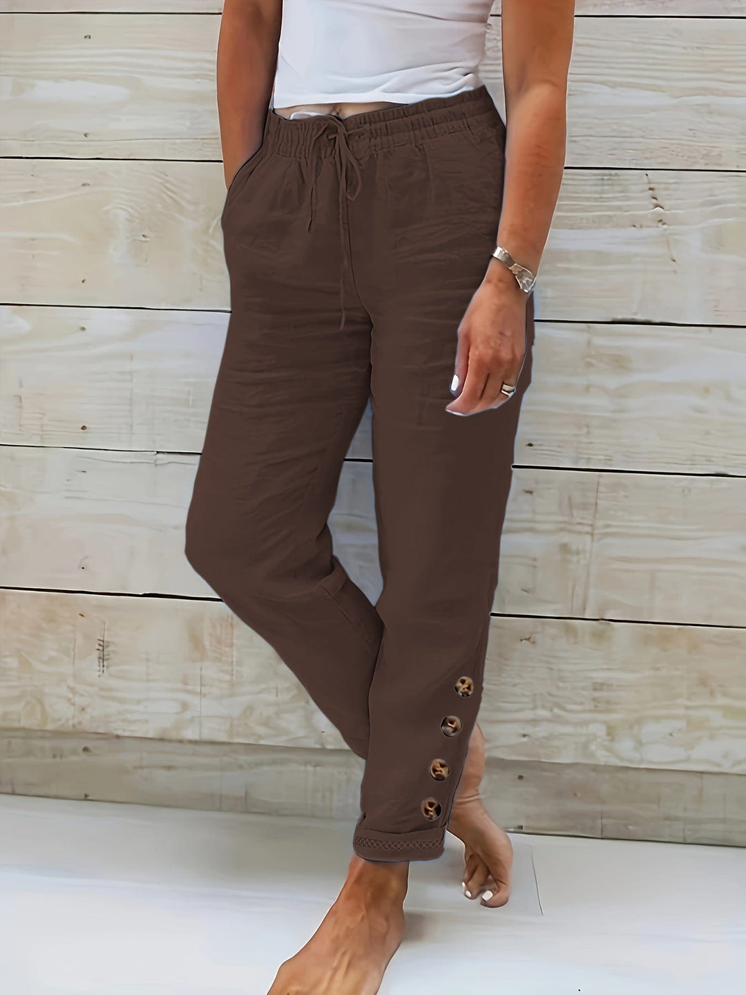 Lunaria coffee brown / S(36) Kiana Tailored Trousers