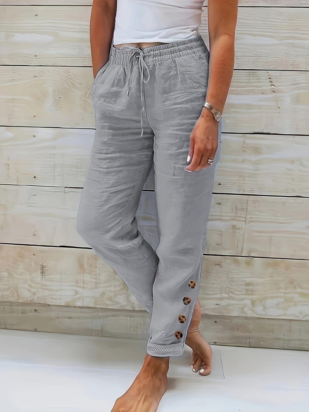 Lunaria light gray / S(36) Kiana Tailored Trousers