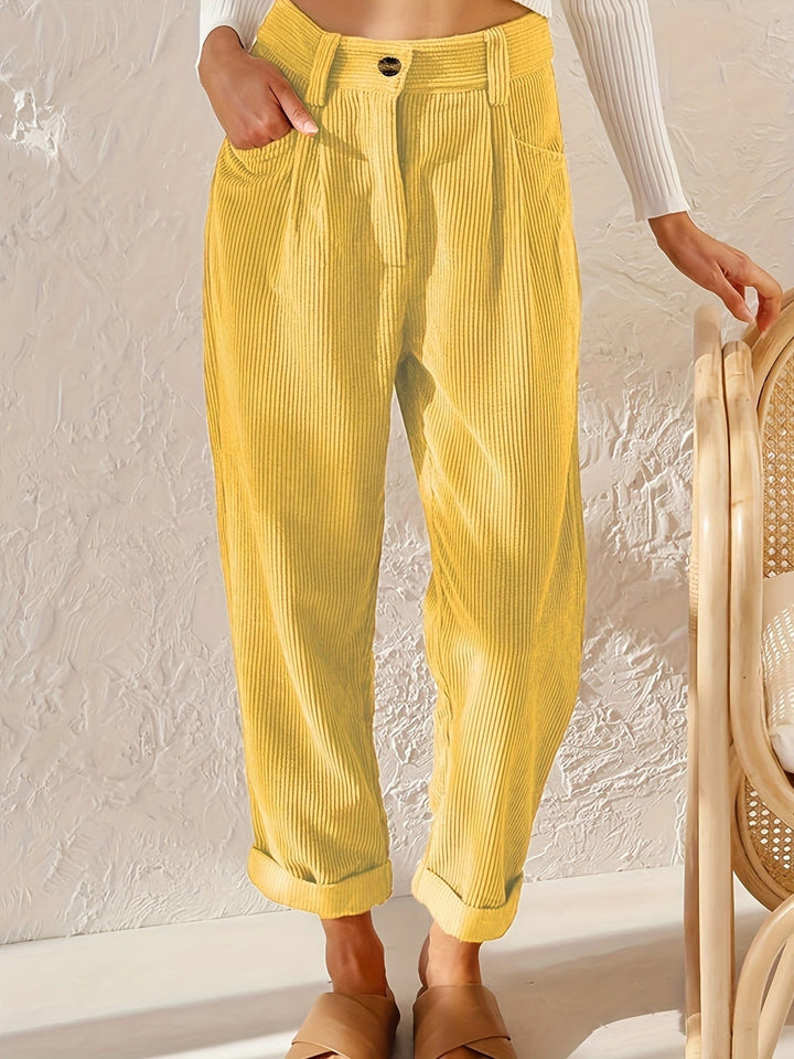 Lunaria Rowan Straight Leg Trousers for Women
