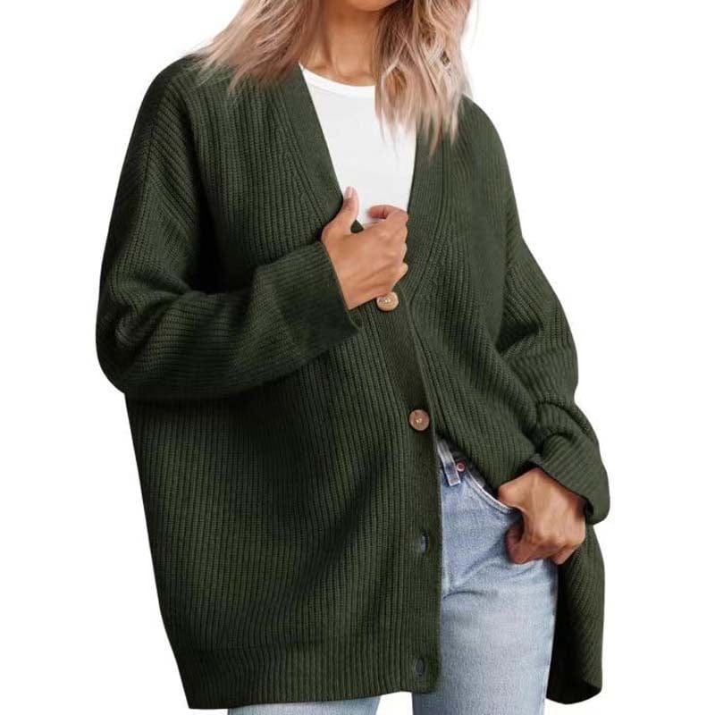 Lunaria Women Cardigan army green / XS Tiffany Knit Cardigan For Women