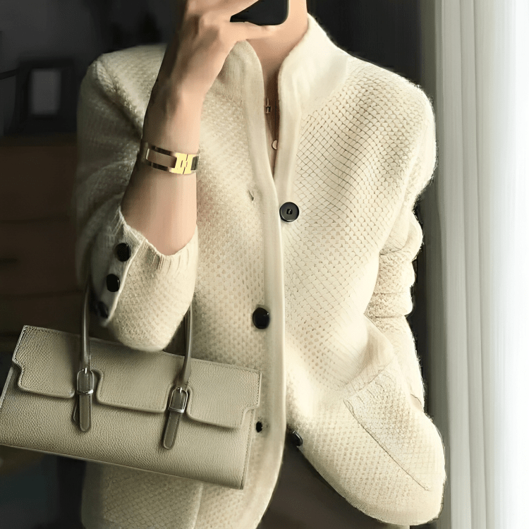 Lunaria Women Cardigan beige / one size fits all Lyla Long Sleeve Knit Cardigan For Women