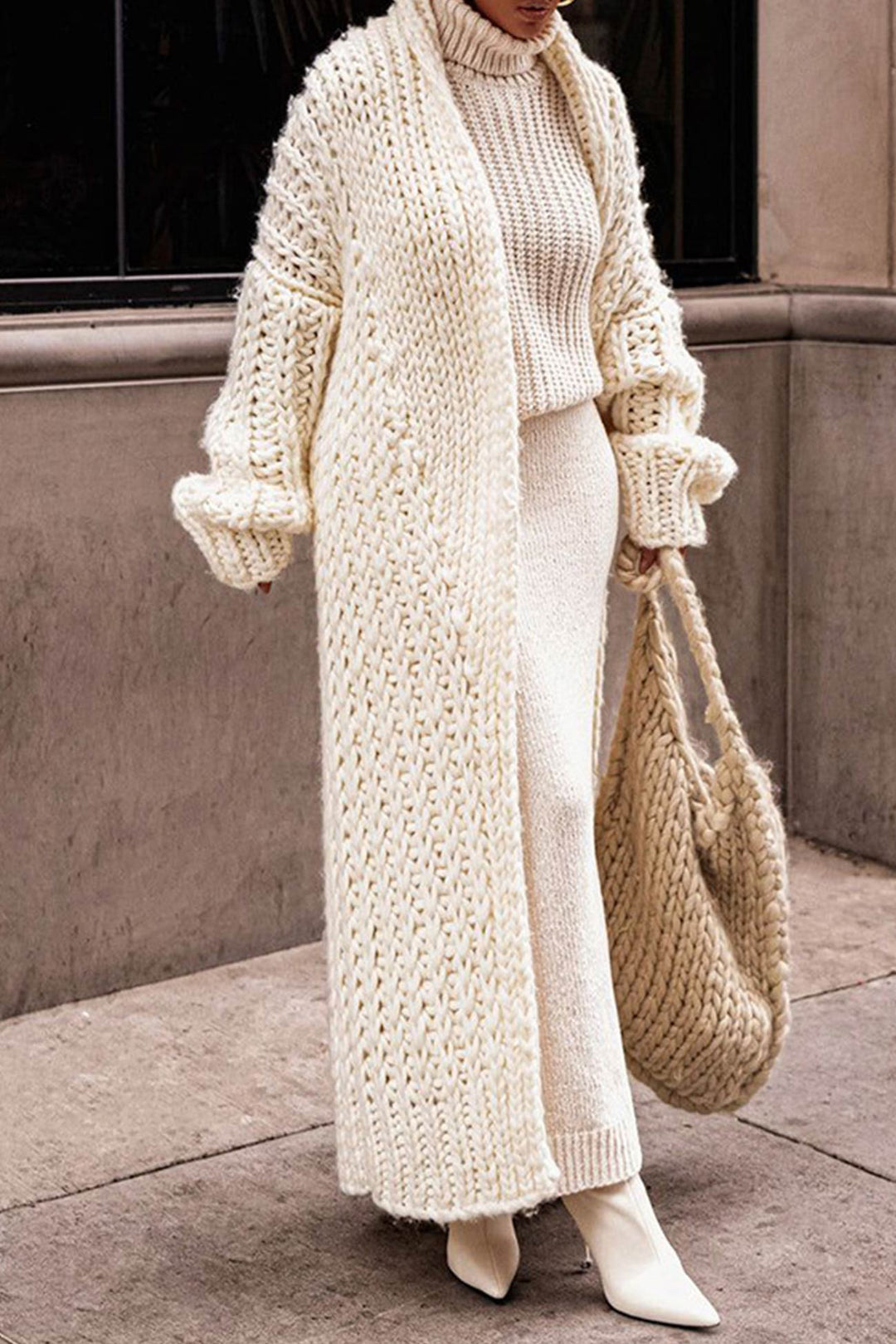 Lunaria Women Cardigan beige / S Alba Winter Cardigan
