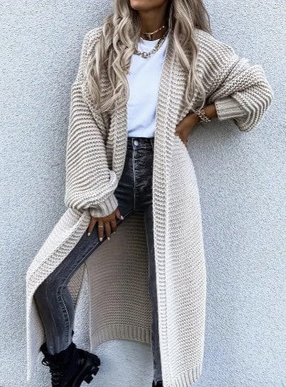 Lunaria Women Cardigan beige / S Eleanor Long Sleeve Open Front Cardigan For Women