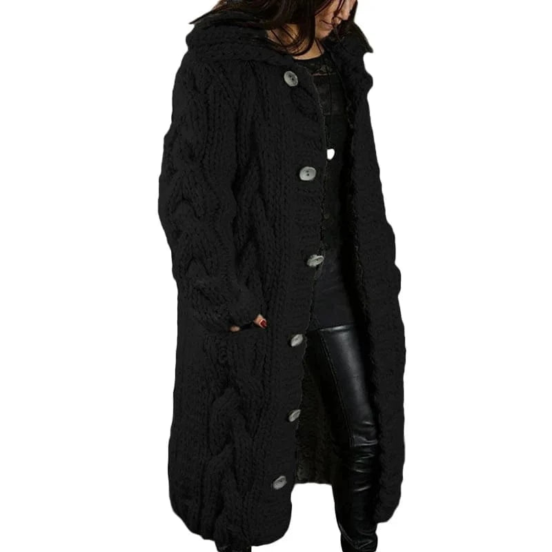 Lunaria Women Cardigan black / S Emma Oversized Chunky Knit Cardigan