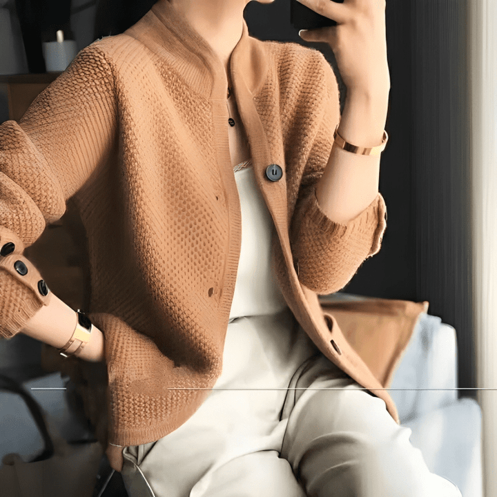 Lunaria Women Cardigan brown / one size fits all Lyla Long Sleeve Knit Cardigan For Women
