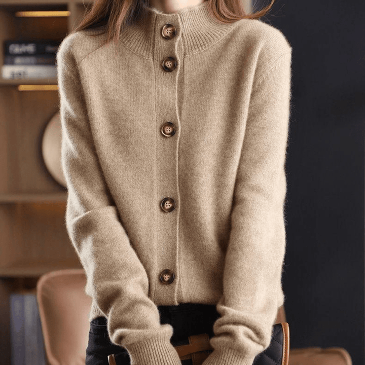 Lunaria Women Cardigan brown / S Pearl Luxe Longline Knit Cardigan For Women