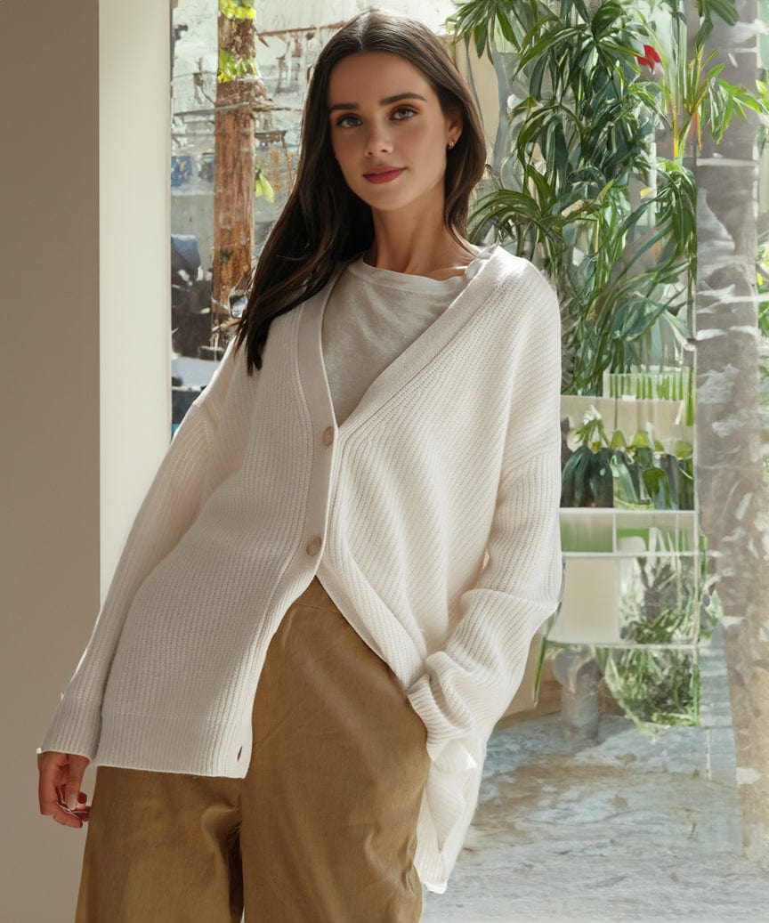 Lunaria Women Cardigan Camilla Lightweight Cashmere Cardigan For Women
