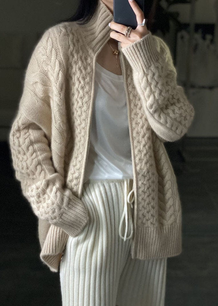 Lunaria Women Cardigan Darcie Zip Front Cozy Knit Cardigan For Women