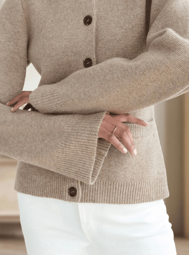 Lunaria Women Cardigan dark grey / XS Miriam Lightweight Open Front Flared Sleeve Cardigan