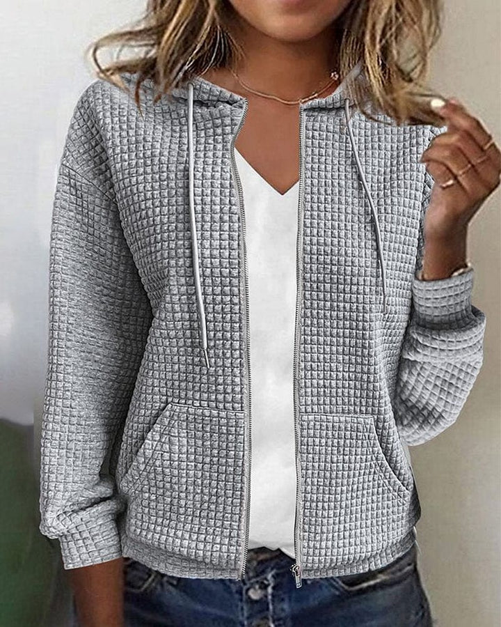 Lunaria Women Cardigan grey / S Sofia Lightweight Hooded Zip Cardigan