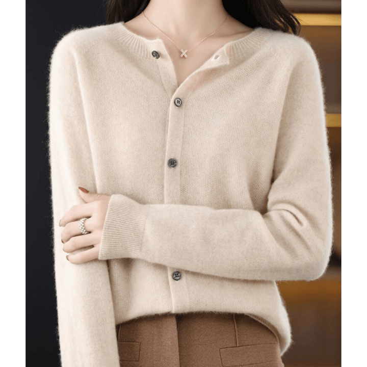 Lunaria Women Cardigan Khaki / S Mia Winter Cardigan