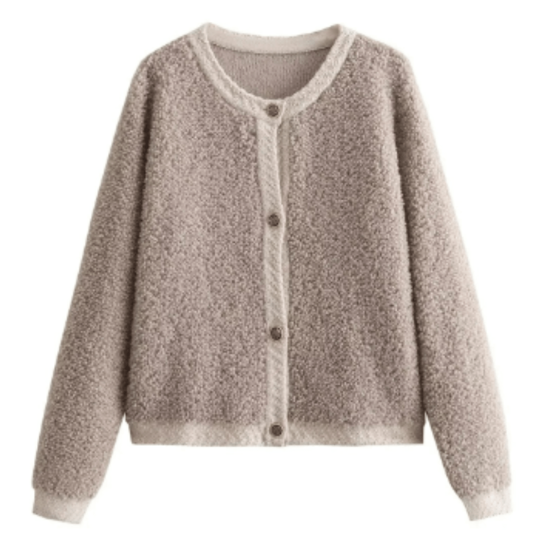 Lunaria Women Cardigan khaki / S Vanessa Lightweight Knit Cardigan For Women