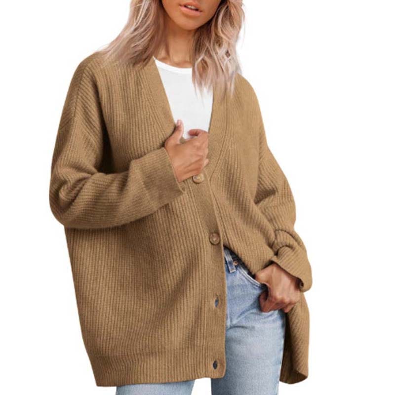 Lunaria Women Cardigan khaki / XS Tiffany Knit Cardigan For Women
