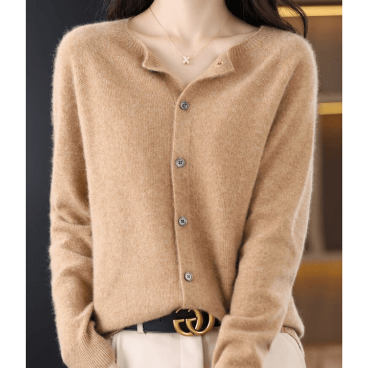 Lunaria Women Cardigan Light brown / S Mia Winter Cardigan