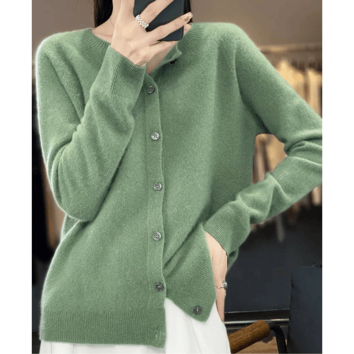 Lunaria Women Cardigan Light green / S Mia Winter Cardigan