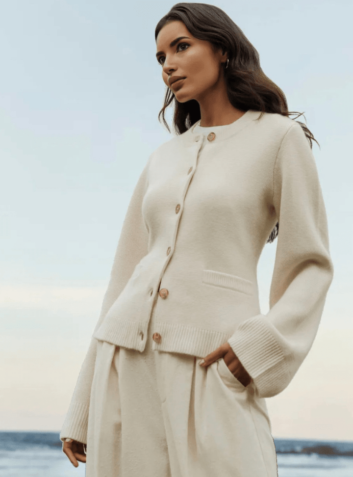 Lunaria Women Cardigan Miriam Lightweight Open Front Flared Sleeve Cardigan