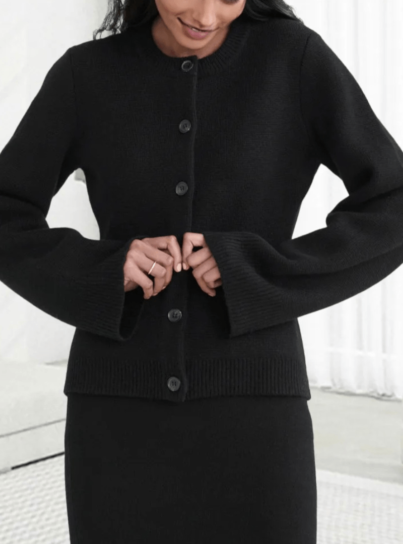 Lunaria Women Cardigan Miriam Lightweight Open Front Flared Sleeve Cardigan
