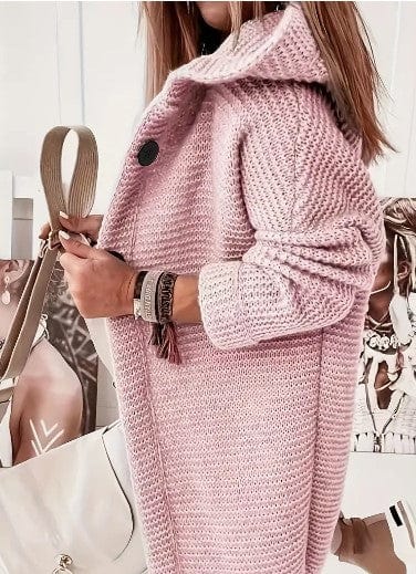 Lunaria Women Cardigan Molly Women's Cozy Knit Hooded Open Front Cardigan