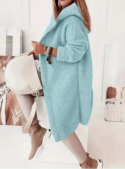 Lunaria Women Cardigan Molly Women's Cozy Knit Hooded Open Front Cardigan