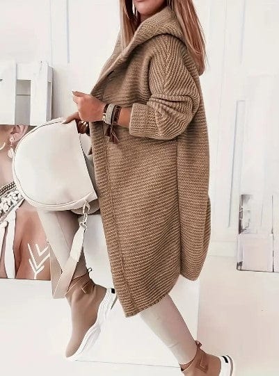 Lunaria Women Cardigan Molly Women's Cozy Knit Hooded Open Front Cardigan