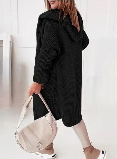 Lunaria Women Cardigan Molly Women's Cozy Knit Hooded Open Front Cardigan