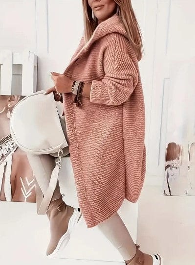 Lunaria Women Cardigan Molly Women's Cozy Knit Hooded Open Front Cardigan