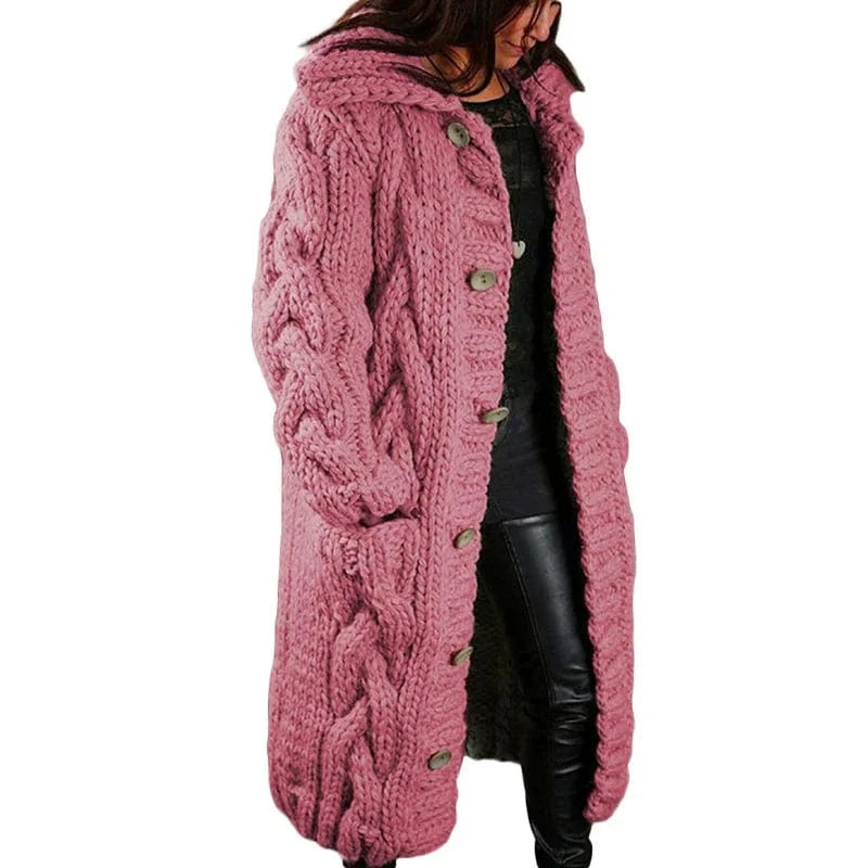 Lunaria Women Cardigan pink / S Emma Oversized Chunky Knit Cardigan