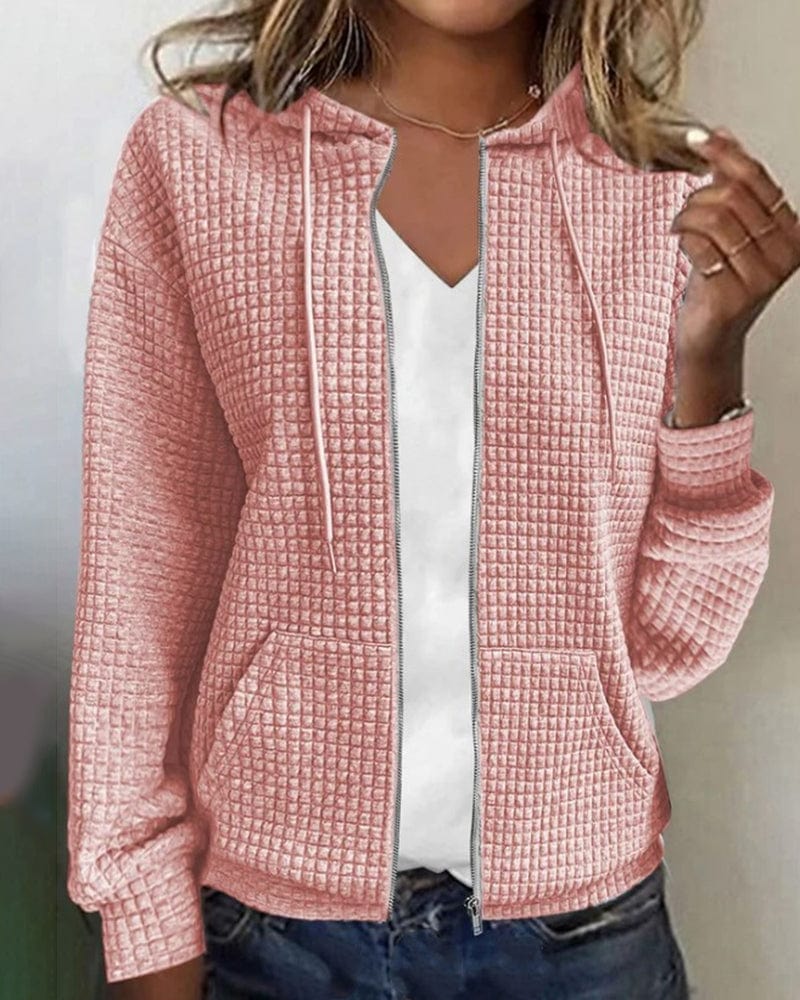 Lunaria Women Cardigan pink / S Sofia Lightweight Hooded Zip Cardigan