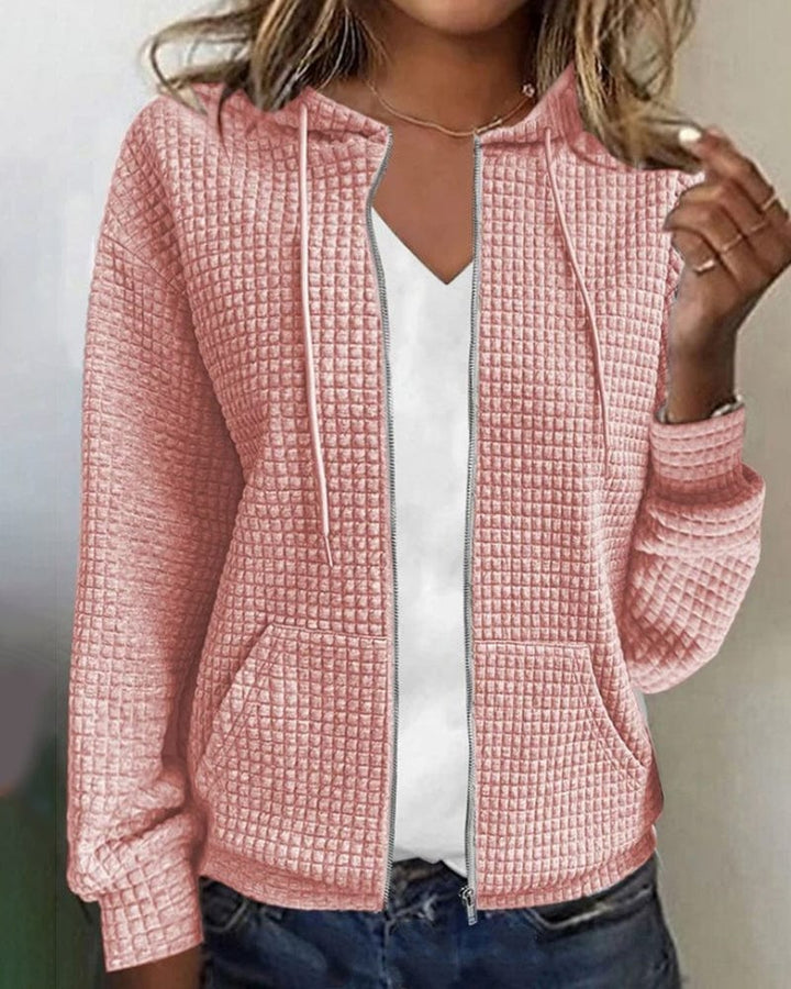 Lunaria Women Cardigan pink / S Sofia Lightweight Hooded Zip Cardigan