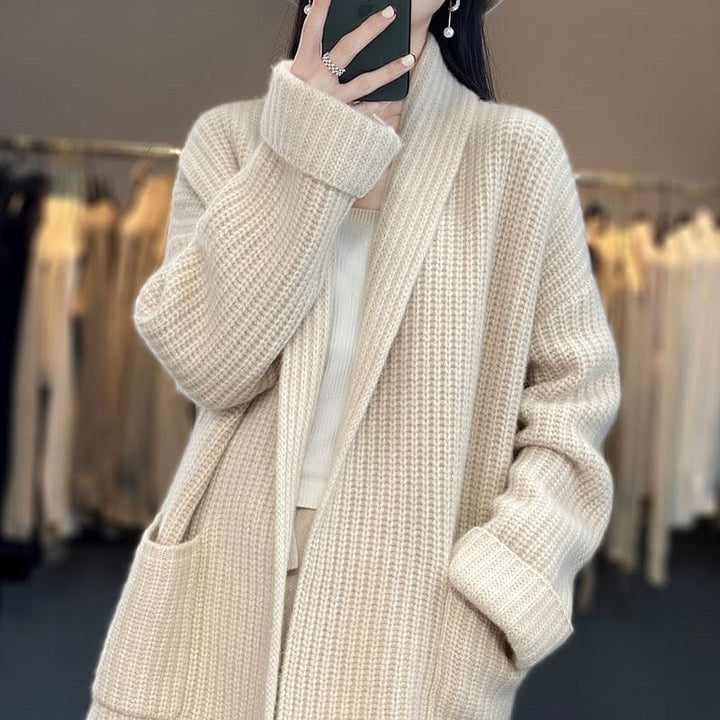Lunaria Women Cardigan Renee Women's Long Sleeve Knit Cardigan With Pockets