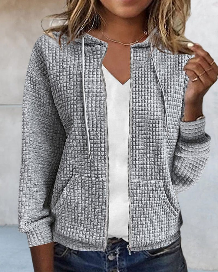 Lunaria Women Cardigan Sofia Lightweight Hooded Zip Cardigan