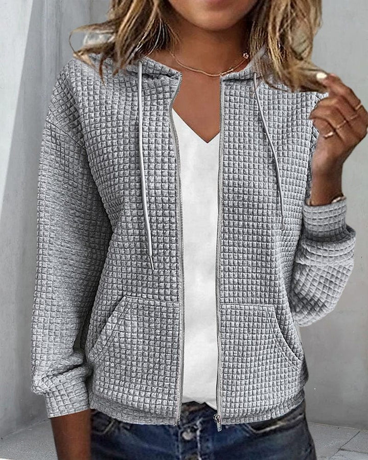 Lunaria Women Cardigan Sofia Lightweight Hooded Zip Cardigan