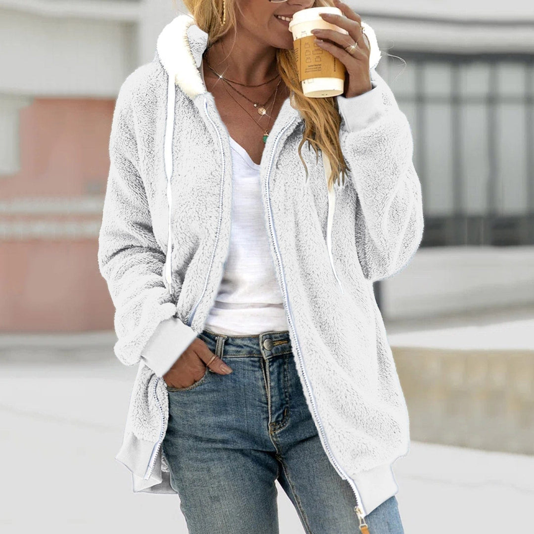 Lunaria Women Cardigan White / S Marley Cozy Knit Women's Luxe Soft Hooded Knit Cardigan
