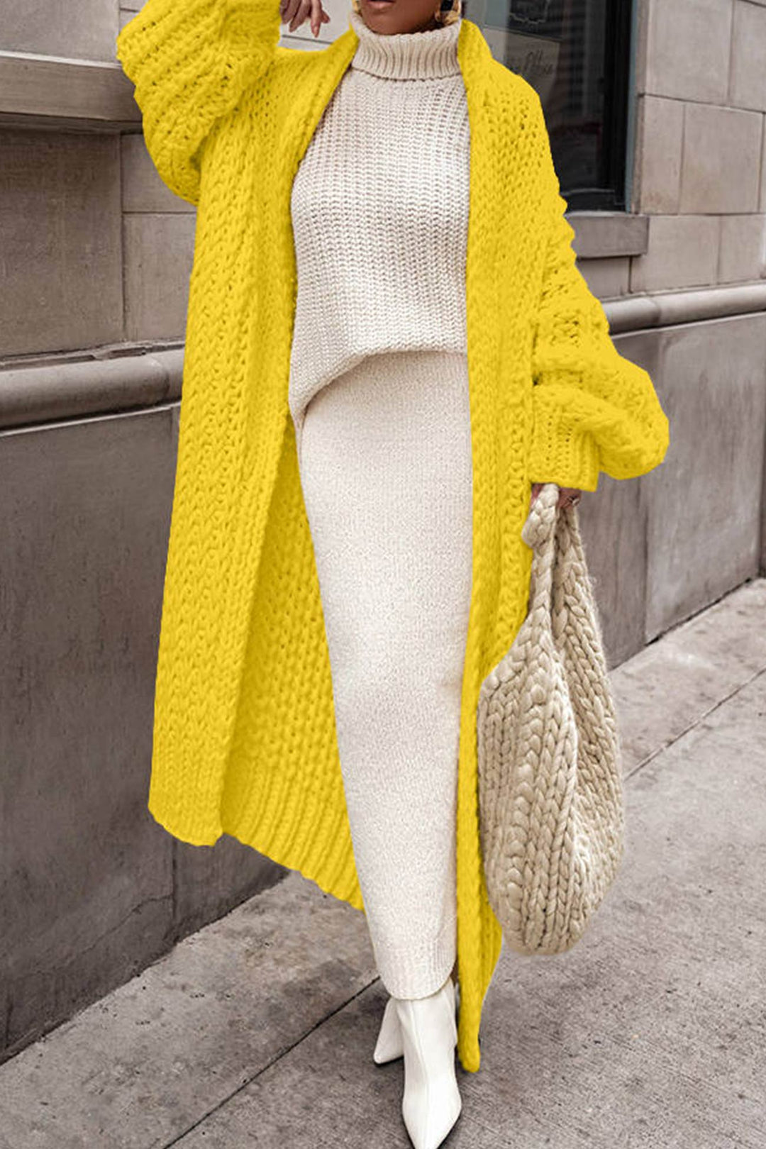 Lunaria Women Cardigan yellow / S Alba Winter Cardigan