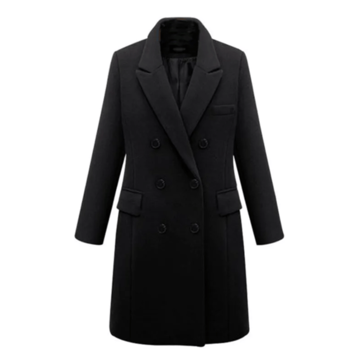 Lunaria Women Coat Black / S Deirdre Long Coat for Women