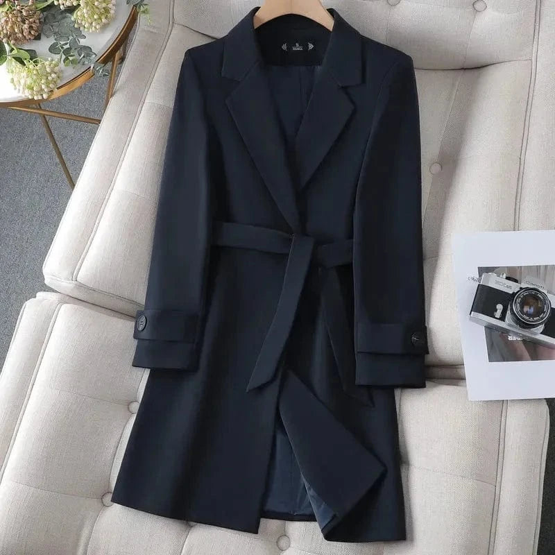 Lunaria Women Coat Black / S Madalyn Elegant Double-Breasted Blazer Coat