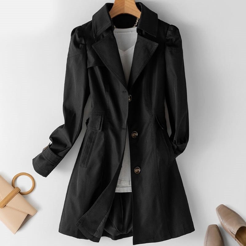 Lunaria Women Coat Black / XS Charlotte Women's Trench Coat