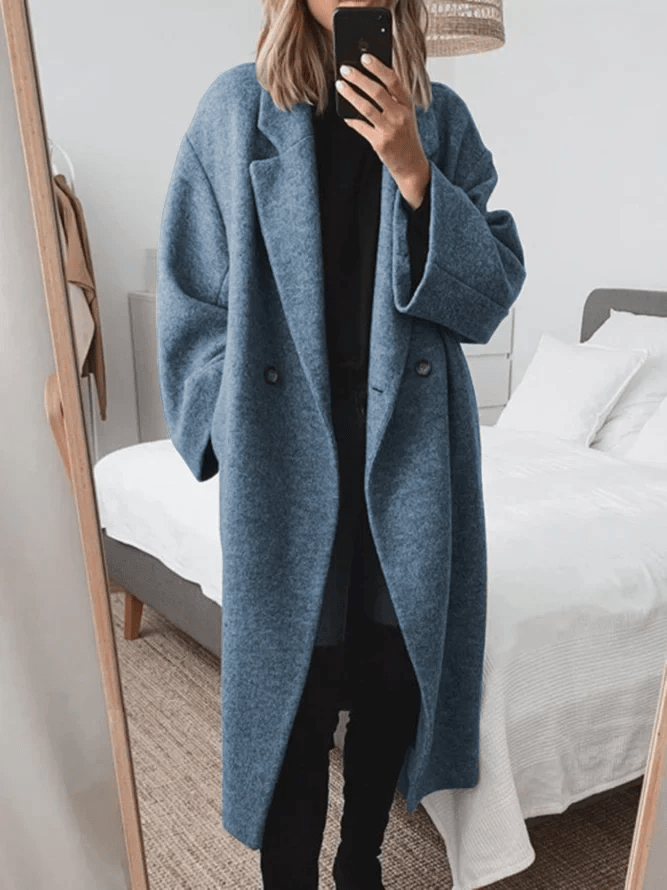 Lunaria Women Coat Blue / S Courtney Oversized Coat