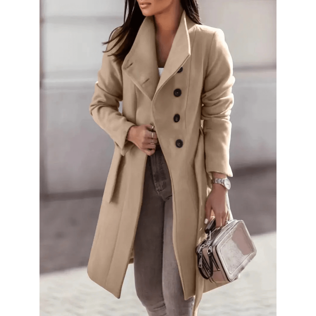 Lunaria Women Coat Coretta Long Warm Trench Coat