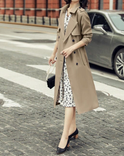 Lunaria Women Coat Dora Button Placket Coat for Women