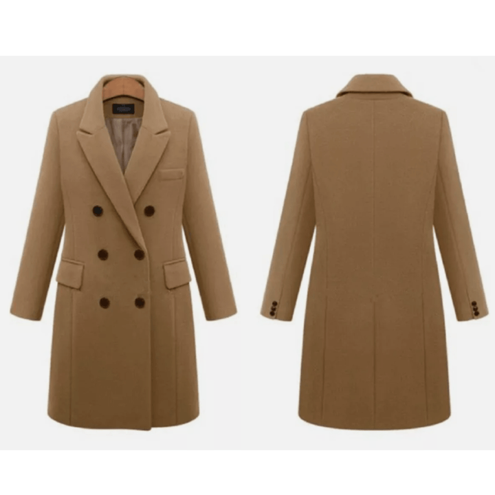 Lunaria Women Coat Khaki / S Deirdre Long Coat for Women