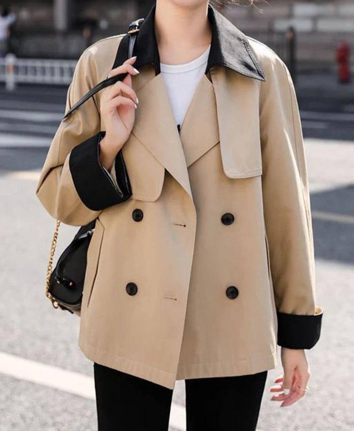 Lunaria Women Coat Khaki / XXS Paola Double-Breasted Trench Coat For Women