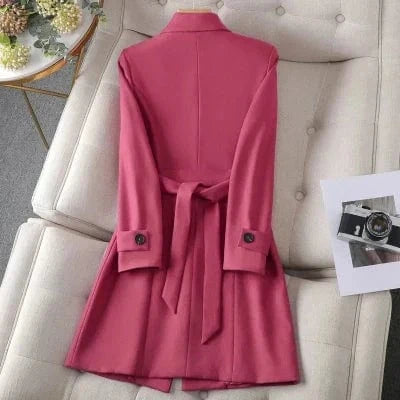 Lunaria Women Coat Madalyn Elegant Double-Breasted Blazer Coat
