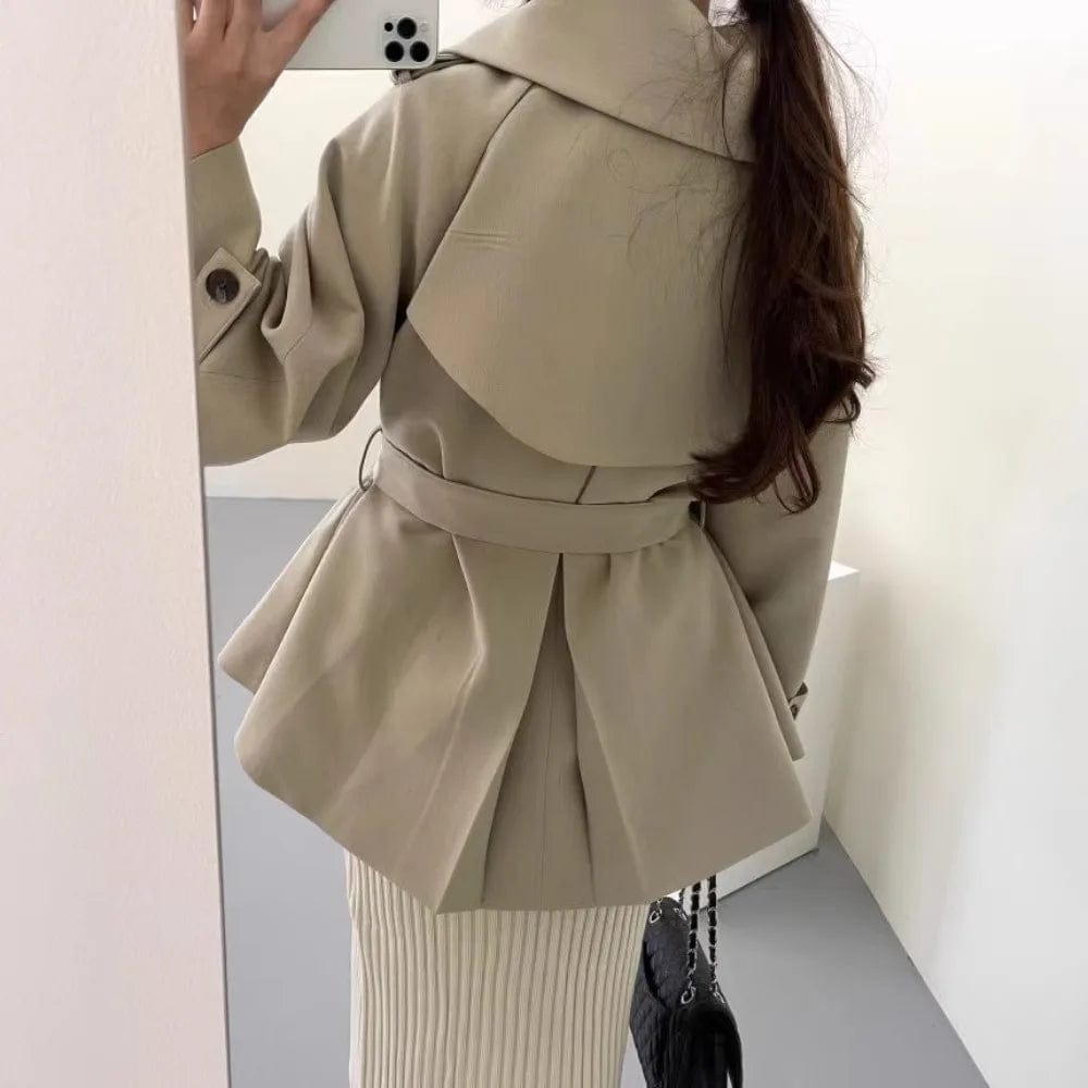Lunaria Women Coat Maleah Belted Oversized Trench Jacket For Women