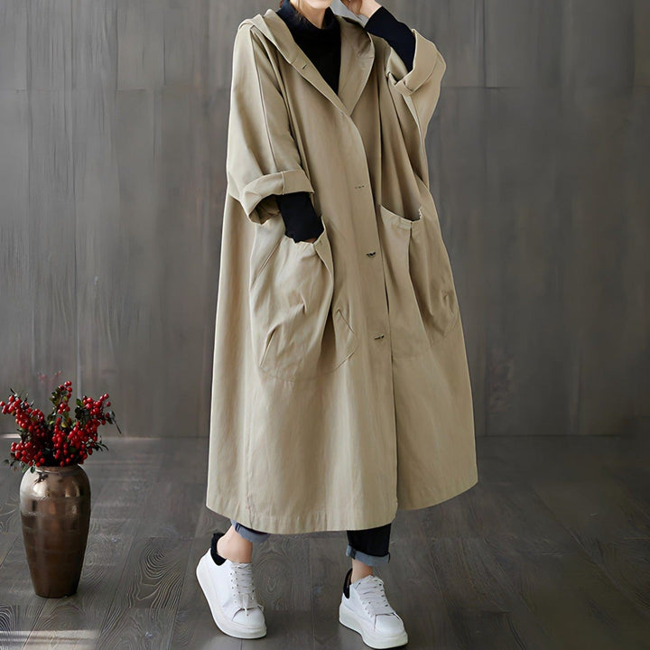 Lunaria Women Coat Merrill Oversized Hooded Trench Coat For Women