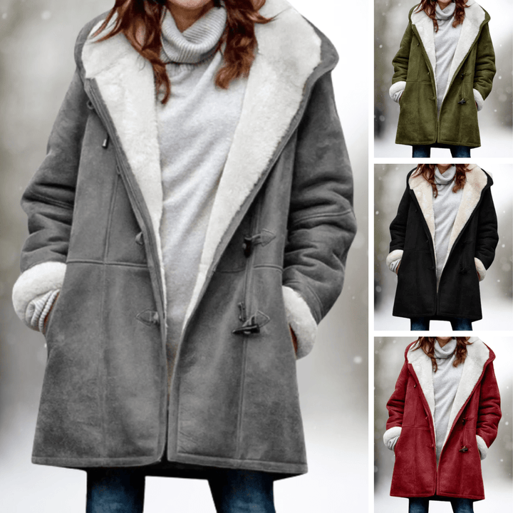 Lunaria Women Coat Nyra Faux Shearling Button-Front Coat