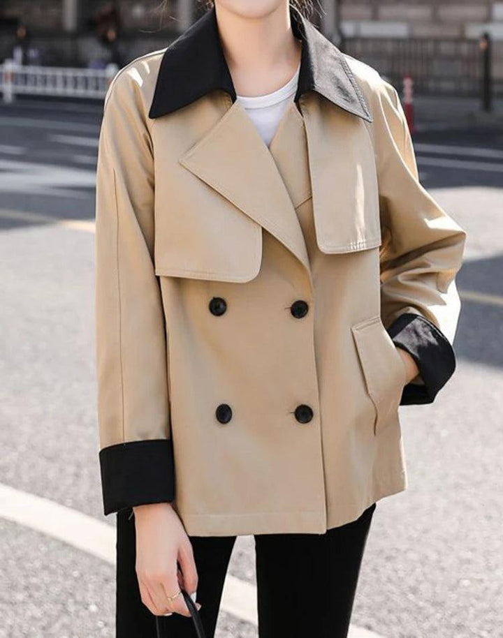 Lunaria Women Coat Paola Double-Breasted Trench Coat For Women
