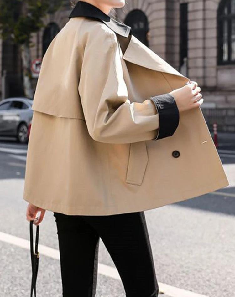 Lunaria Women Coat Paola Double-Breasted Trench Coat For Women