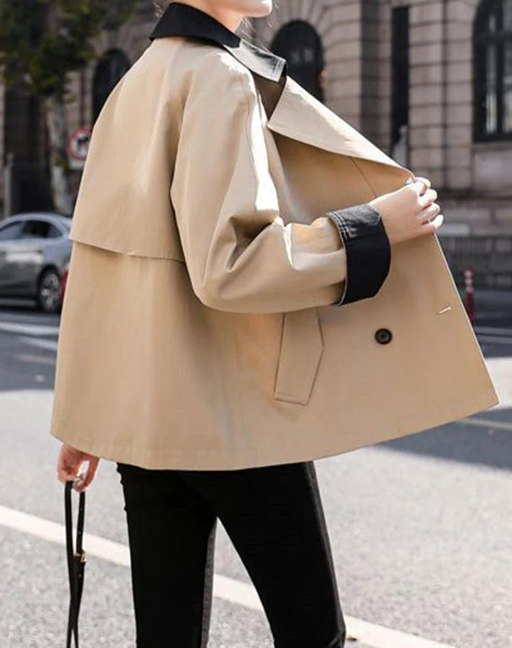Lunaria Women Coat Paola Double-Breasted Trench Coat For Women
